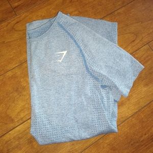 Gymshark blue tight tee